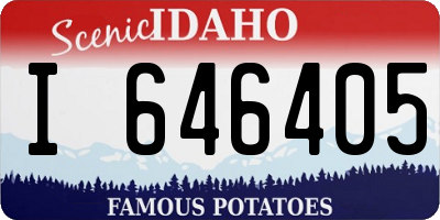 ID license plate I646405
