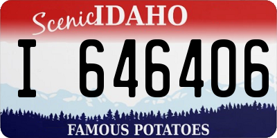 ID license plate I646406
