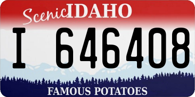 ID license plate I646408