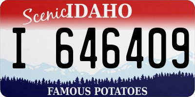 ID license plate I646409