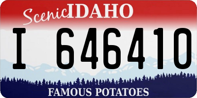 ID license plate I646410