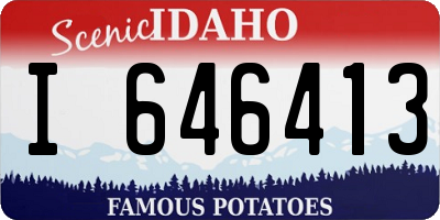 ID license plate I646413