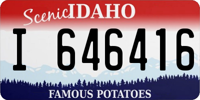ID license plate I646416