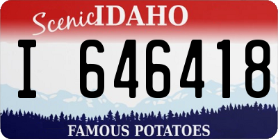 ID license plate I646418