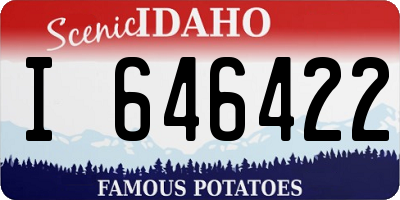 ID license plate I646422