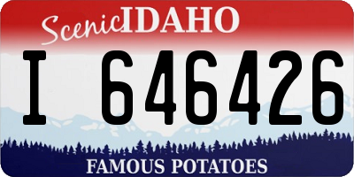 ID license plate I646426