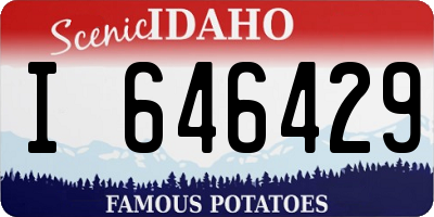 ID license plate I646429