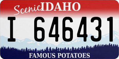 ID license plate I646431