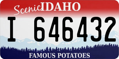 ID license plate I646432