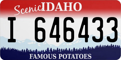 ID license plate I646433