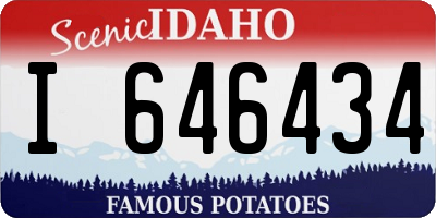 ID license plate I646434