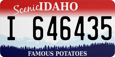 ID license plate I646435