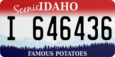 ID license plate I646436