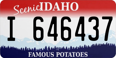 ID license plate I646437