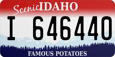 ID license plate I646440