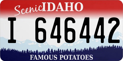 ID license plate I646442