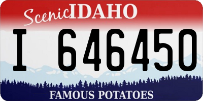 ID license plate I646450