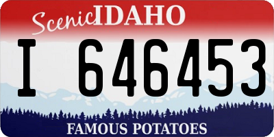 ID license plate I646453