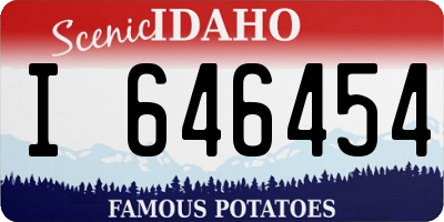 ID license plate I646454