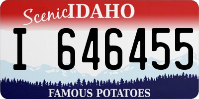ID license plate I646455