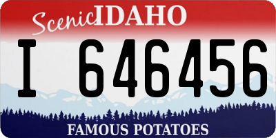 ID license plate I646456