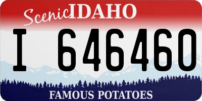 ID license plate I646460