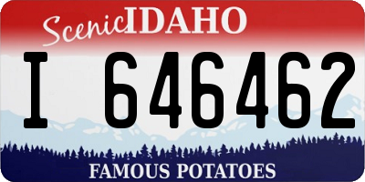 ID license plate I646462