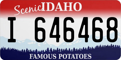 ID license plate I646468