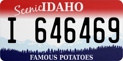 ID license plate I646469