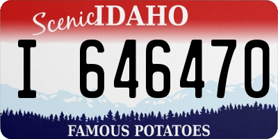 ID license plate I646470