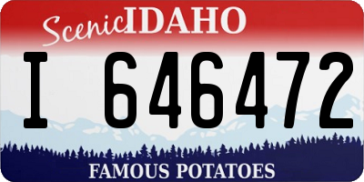 ID license plate I646472