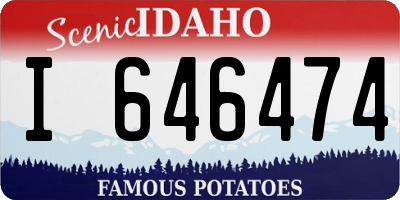 ID license plate I646474