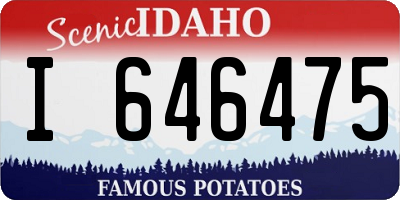ID license plate I646475