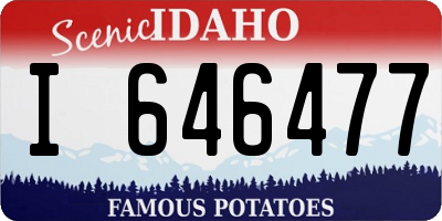 ID license plate I646477