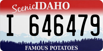 ID license plate I646479