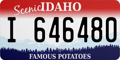 ID license plate I646480