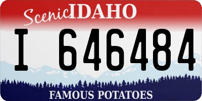 ID license plate I646484