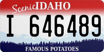 ID license plate I646489