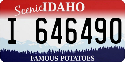 ID license plate I646490