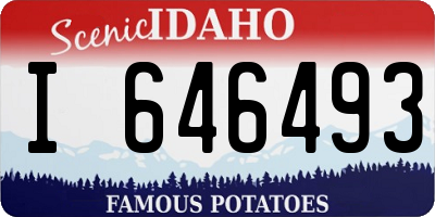 ID license plate I646493