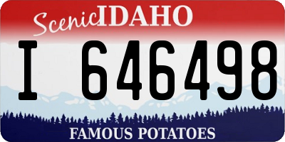ID license plate I646498