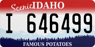 ID license plate I646499