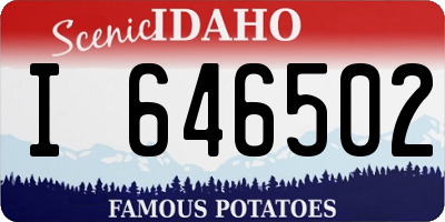 ID license plate I646502