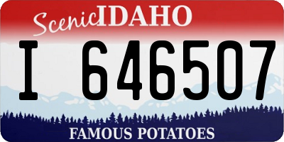 ID license plate I646507