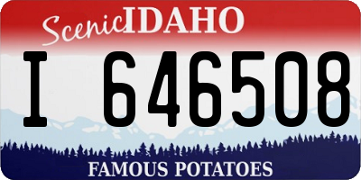 ID license plate I646508