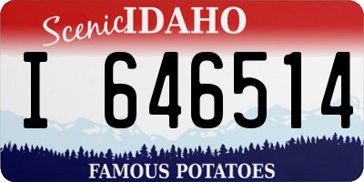 ID license plate I646514