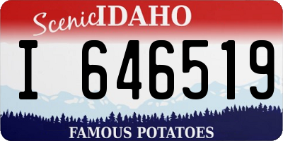 ID license plate I646519