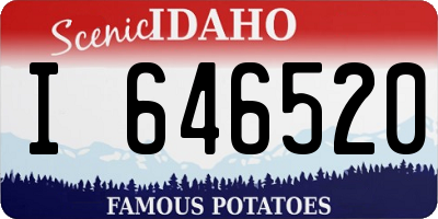 ID license plate I646520