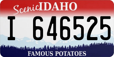 ID license plate I646525
