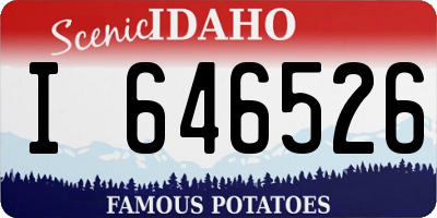 ID license plate I646526